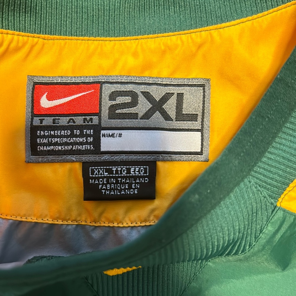 GREEN BAY PACKERS NIKE WINDBREAKER 2XL